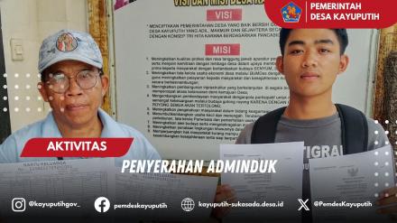 PENYERAHAN ADMINDUK